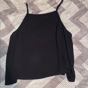 Black Chiffon flowy tank top
